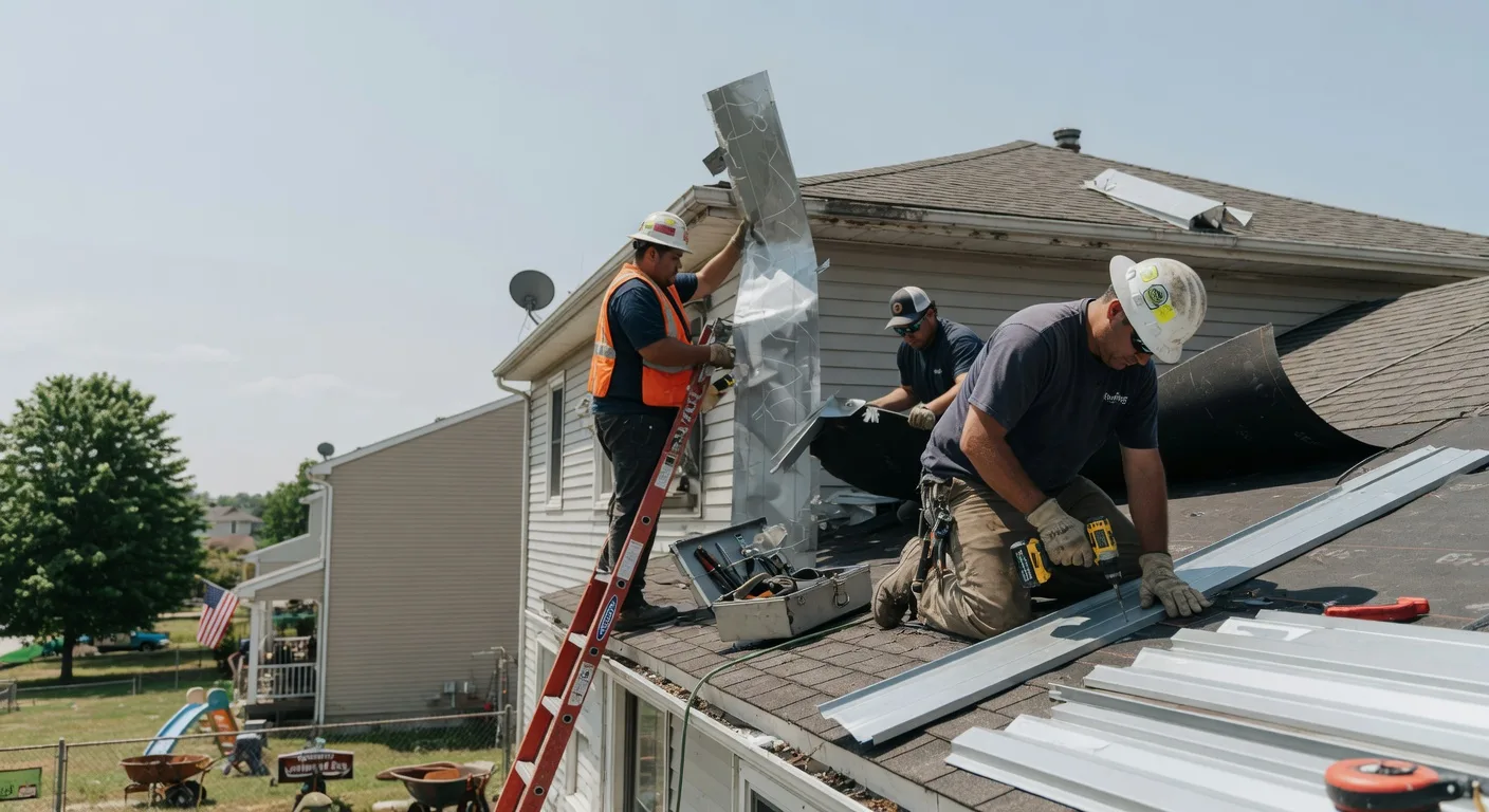 Storm Damage Metal Roof Repair in Waynesburg, KY